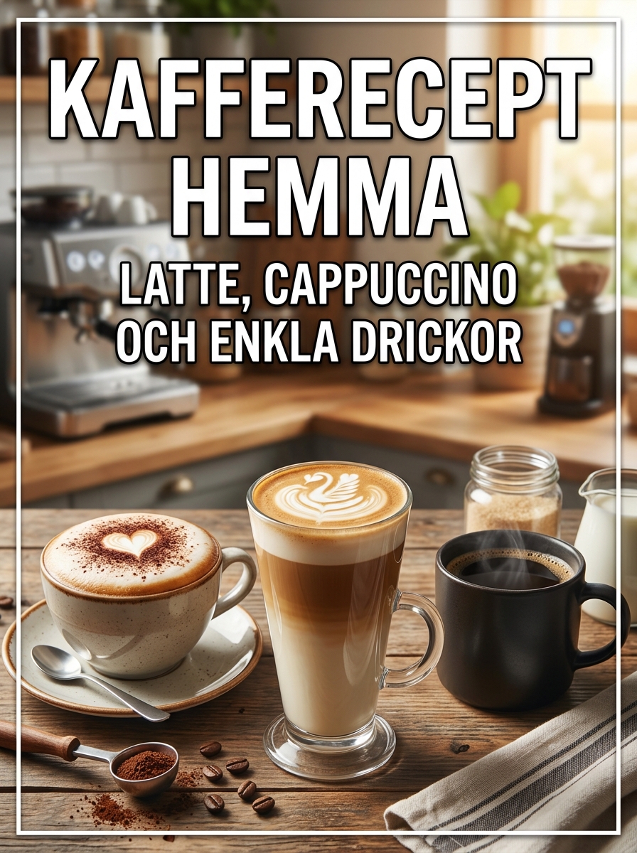 Kafferecept hemma – latte, cappuccino och enkla drycker